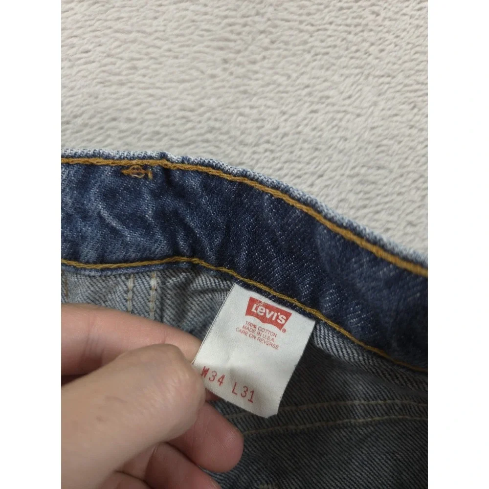 Vintage Levis 517 Orange Tab Jeans Mens 32x30 Straight Leg Blue Denim